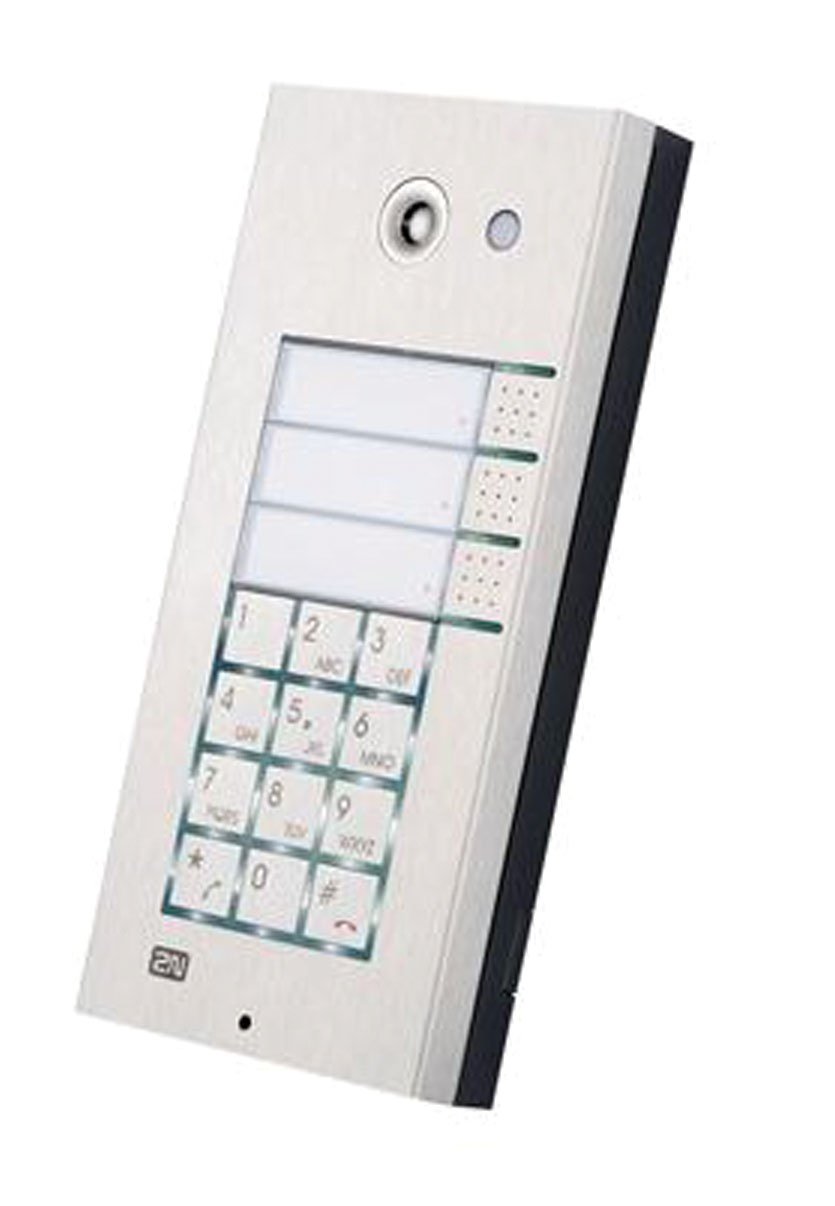 2N TELECOMMUNICATIONS 2N IP Vario 3 Buttons, Keypad, Camera - IP-Intercom-Station
