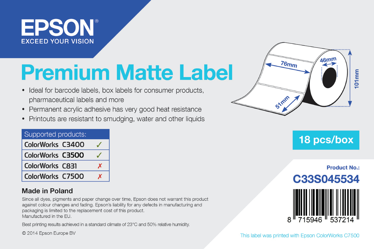 EPSON Premium gestanzte Etiketten 650 Etikett(en)