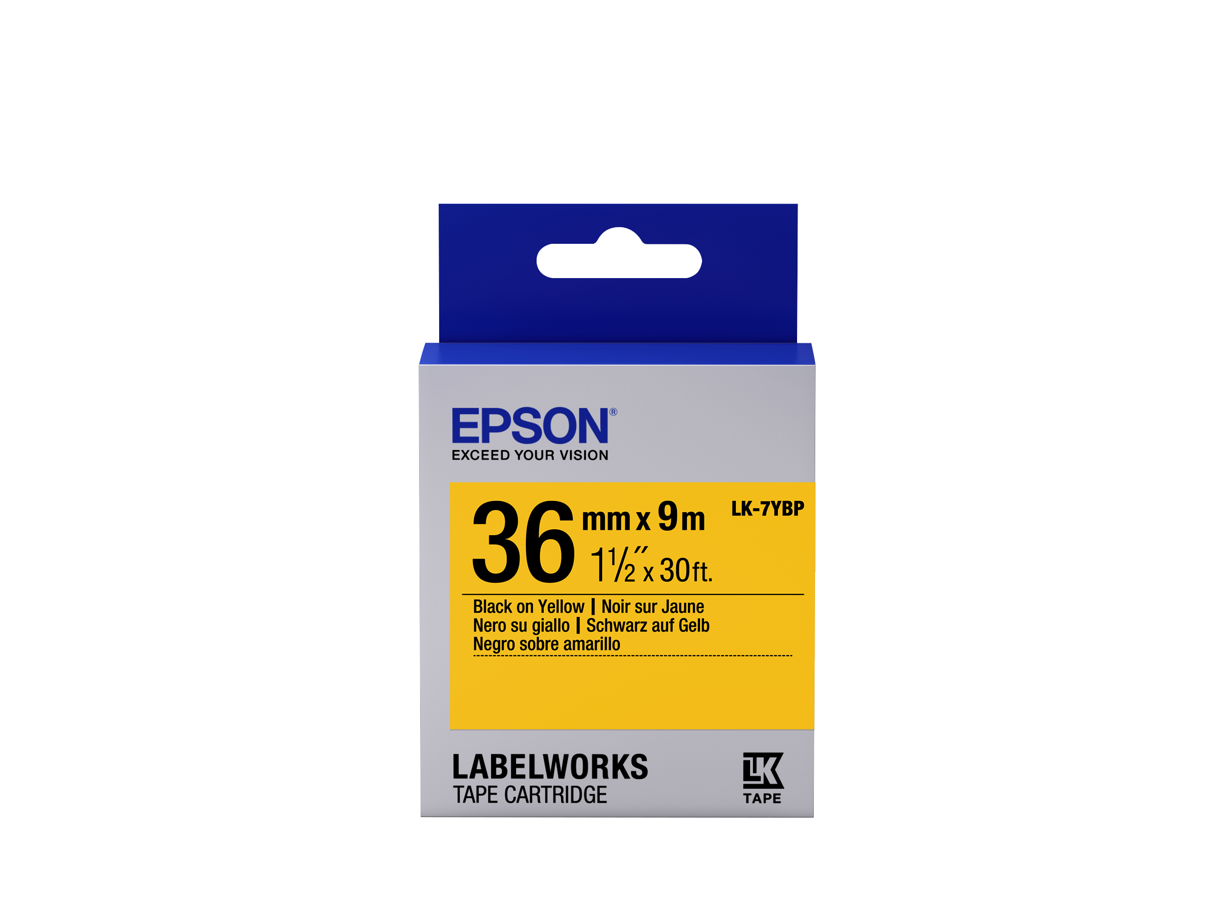 EPSON TAPE - LK7YBP PASTEL BLK/
