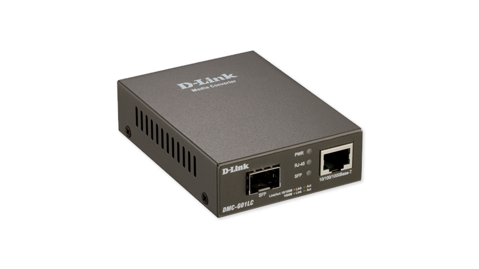 D-LINK Gigabit Ethernet SFP Konverter, 10/100/1000 Mbit/s TP (RJ-45) zu 100/1000 Mbit/s SFP Slot, FD